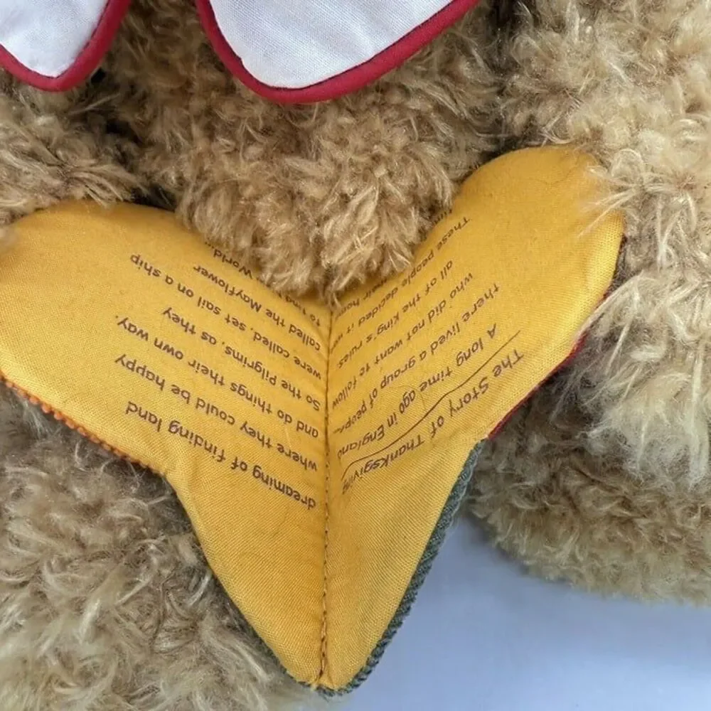 Thanksgiving‎ Gund Story Time Pilgrim Bear Plush W Turkey Book All Tested Works